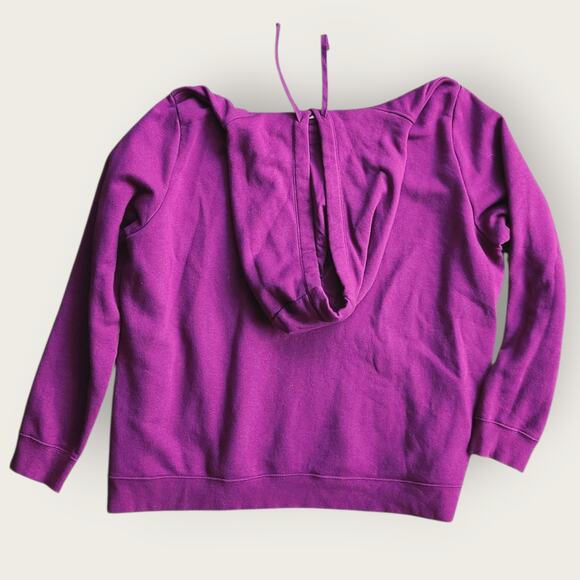 Nike Hoodie Women's Sz XXL Purple Drawstring Closure Athletic Wear - Picture 2 of 3